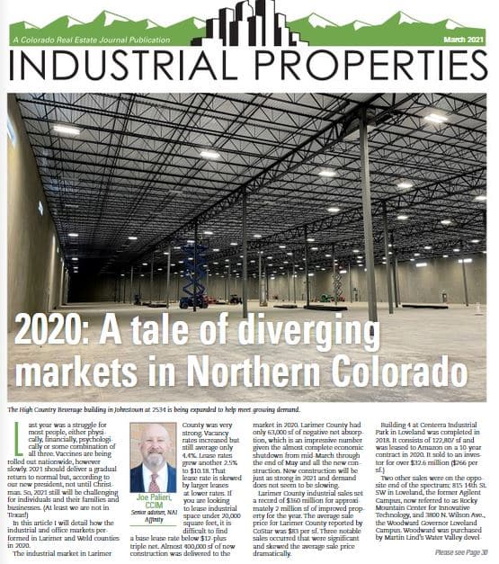 2020: A Tale of Diverging Markets in Northern Colorado – by Joe Palieri, CCIM