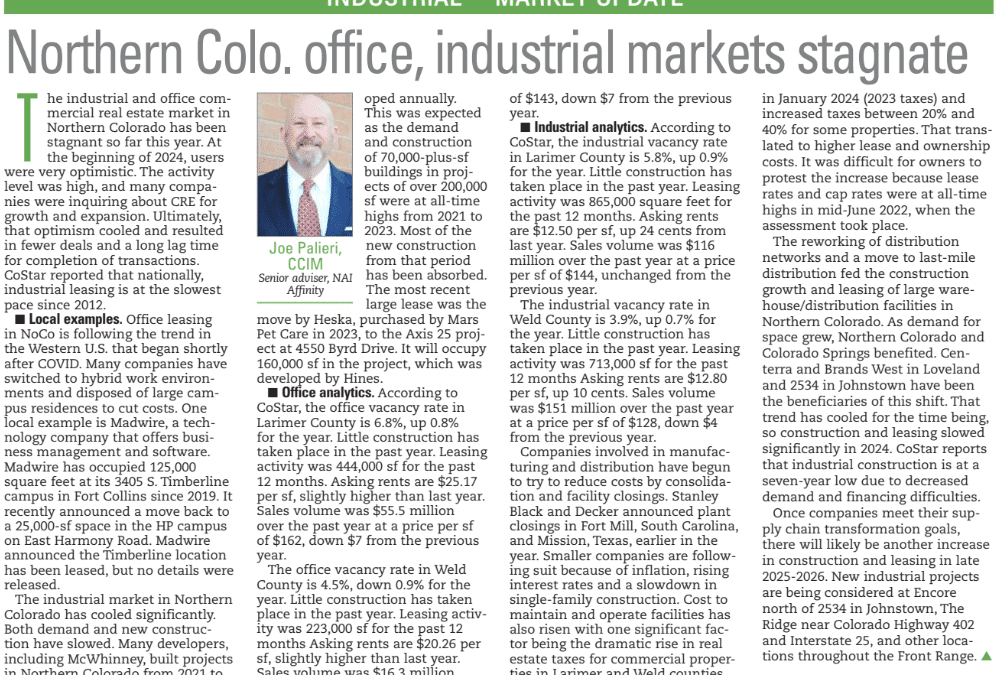 Northern Colorado Office and Industrial Market Update