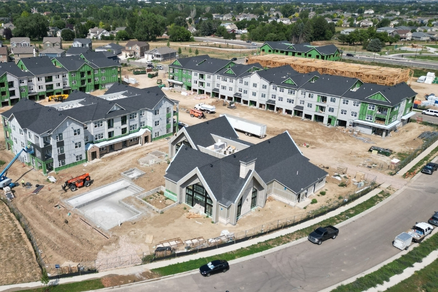 Ground-Up Development Image V3 arial photo of a housing project being built